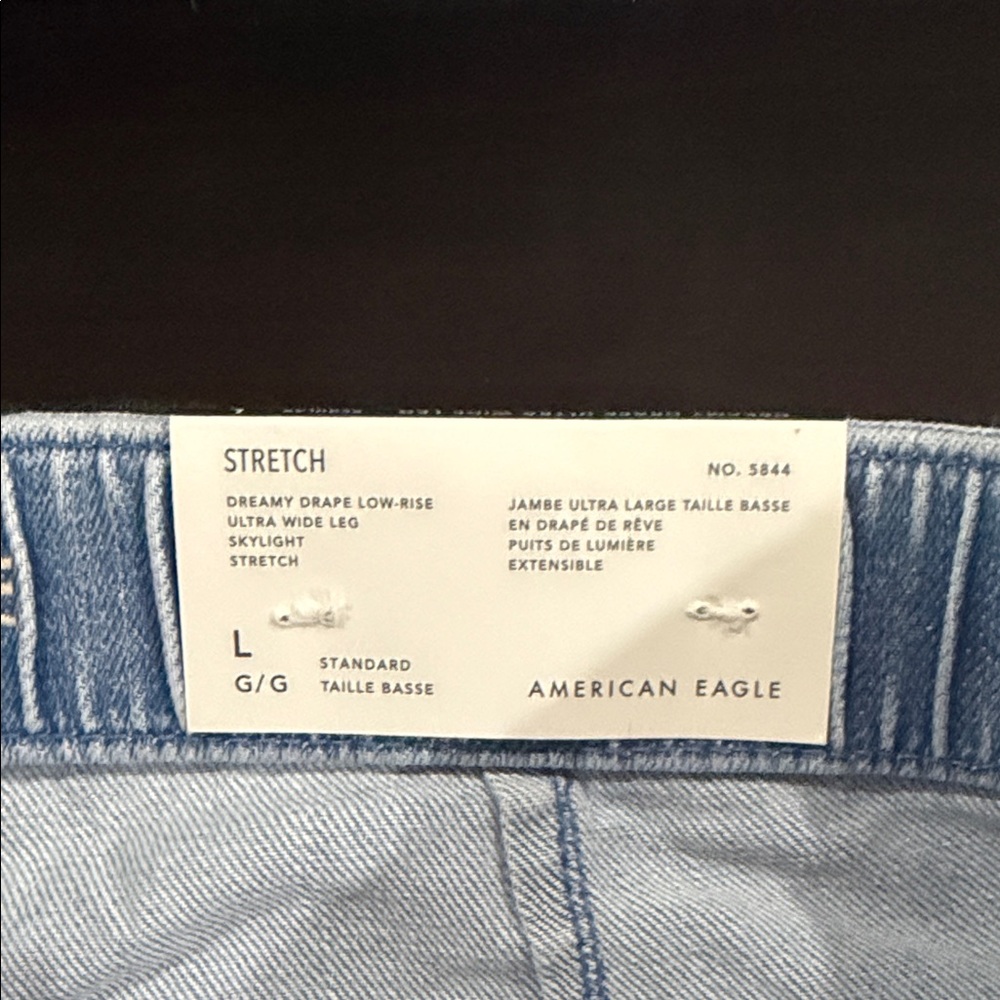 American Eagle Outfitters Light Blue Wide Leg Jeans - Picture 4 of 6